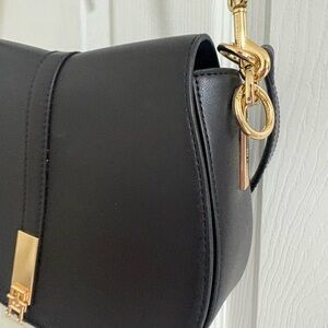 Tommy Hilfiger Black Crossbody Bag with Gold Hardware